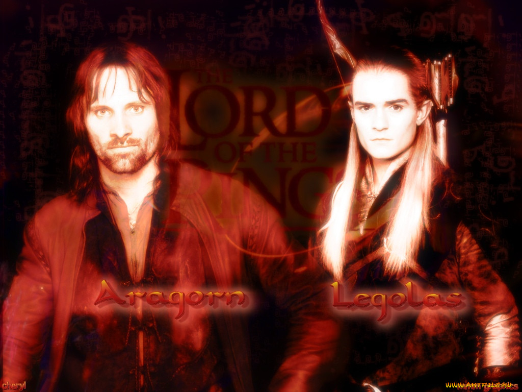 aragorn, and, legolas, , , the, lord, of, rings, fellowship, ring